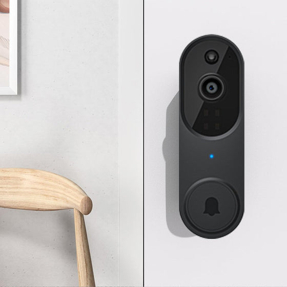 Trådlös kamera för smart dörrklocka - utomhusövervakning med HD-nattseende