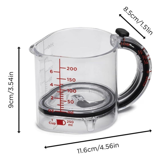 Multifunktionell integrerad justerbar måttkopp
