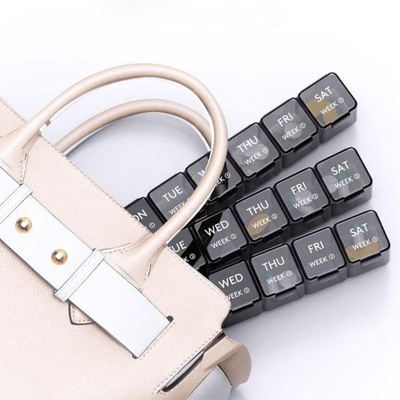 28-facks stor kapacitet bärbar pillerorganisatör