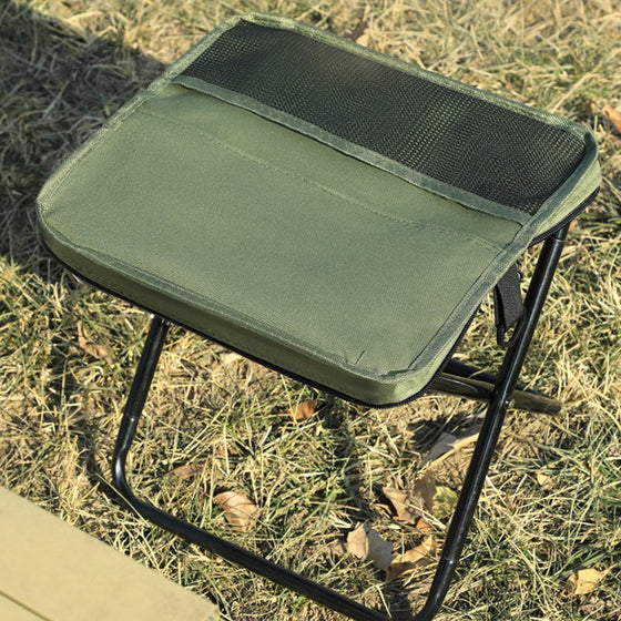 Bärbar pallstol för bergsklättring och vandring