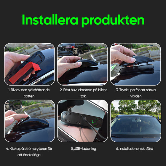 Fjärrstyrd pilotlampa för fordon Laser