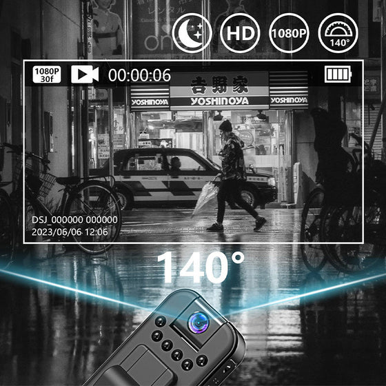 Bärbar HD-inspelare för mörkerseende i fickformat