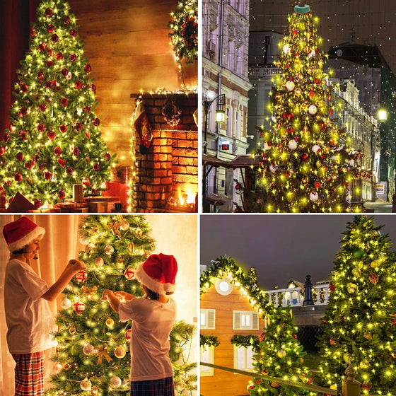 Julgransbelysning med vattenfall och ring