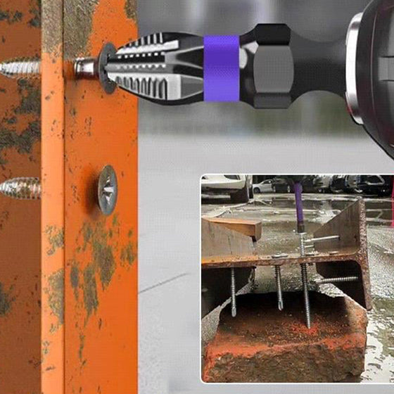 Lila halkfria skruvmejselbitar set