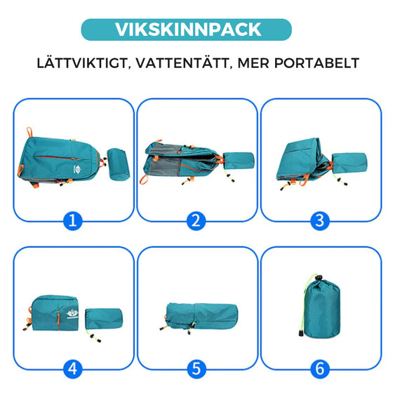 Hopfällbar ryggsäck