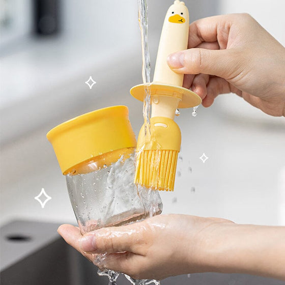 Oljedispenser med borste för grill