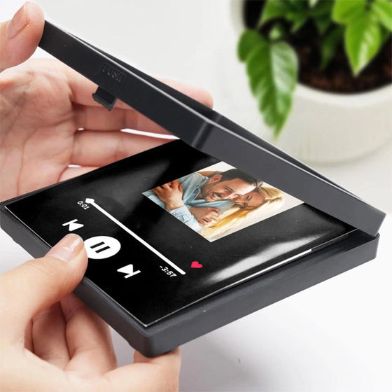 Album kylskåpsklistermärken - Dekorativ musik ram  foton för par