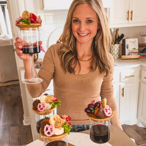 Trälocket till ett vinglas