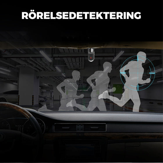 1080P HD 360° Roterande Mini ADAS Dashcam