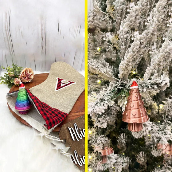 3D-tryckt julgran Stasher prydnad