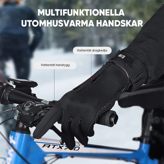 Vindtäta pekskärmsvänliga vinterhandskar