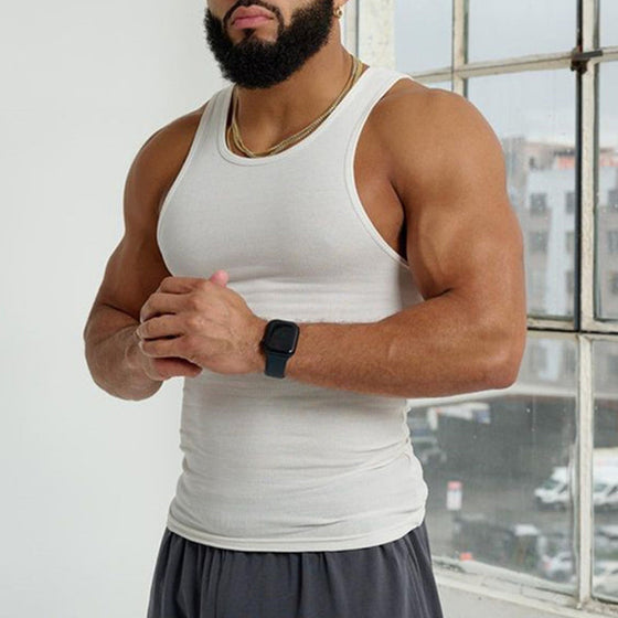 Ärmlös T-shirt för män