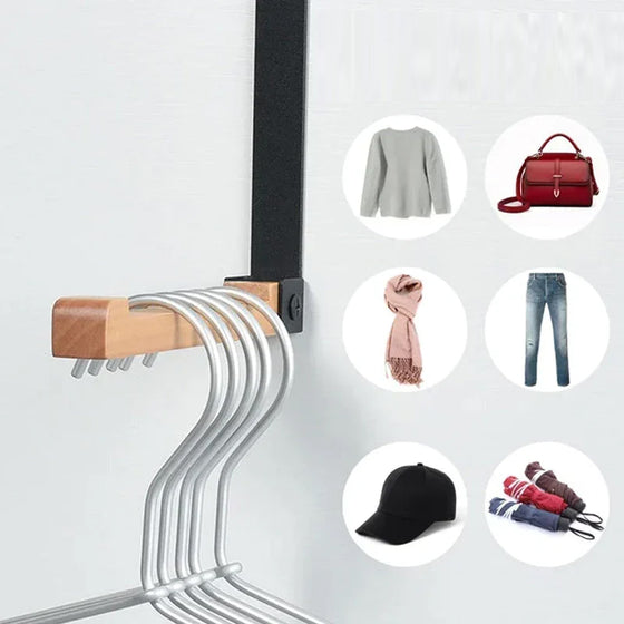 Hopfällbara träkrokar för dörrar