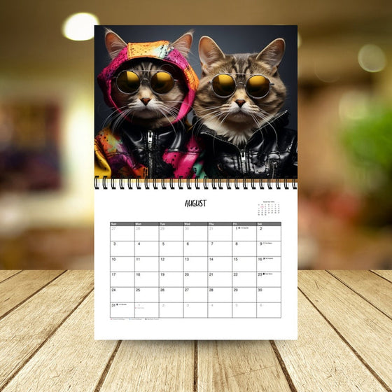 2025 Snygg kattkalender/Gåva till kattälskaren