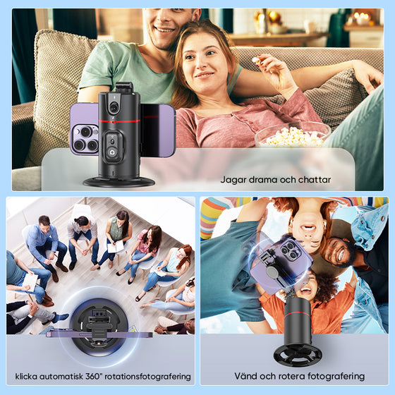 360° Smart Tracking Gimbal med Ansiktsigenkänning