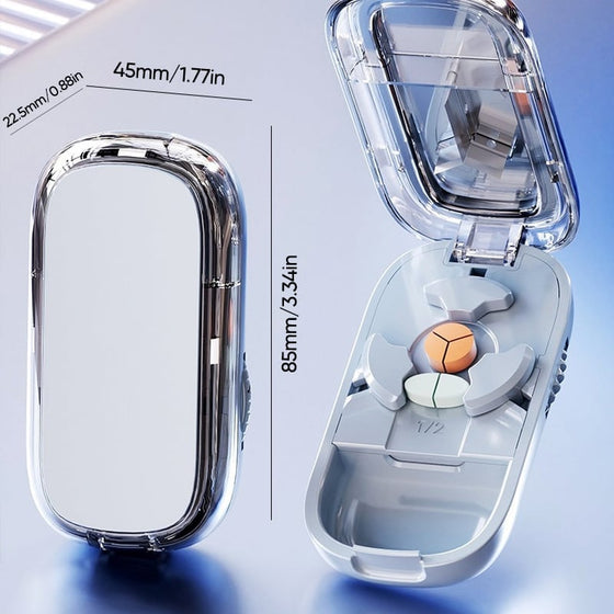 💊 Bärbar pillerskärare och organisatör