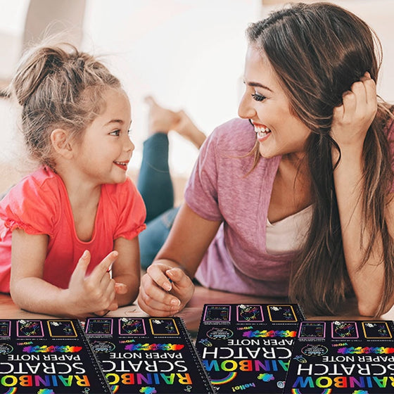 🌈Regnbågsskrapanteckningsbok