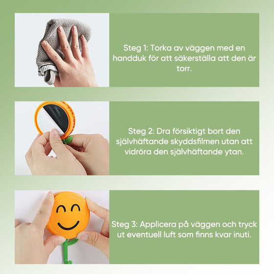 Självhäftande solroskrok