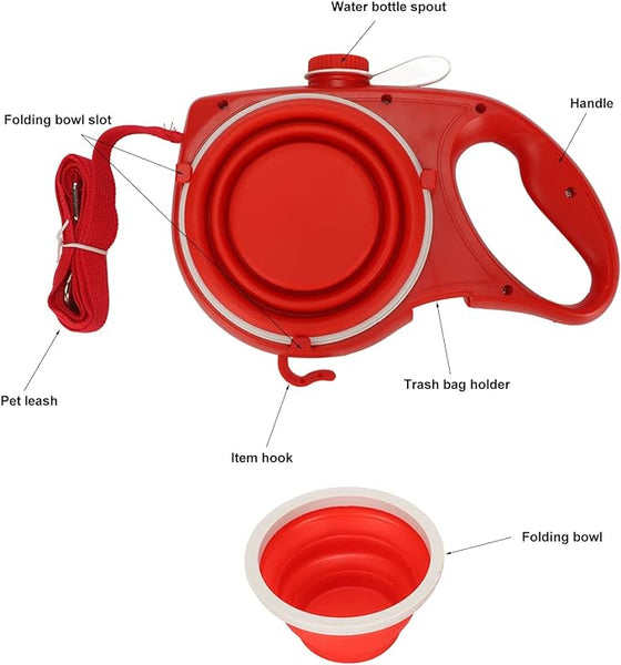 4 i 1 Indragbart koppel för hundar
