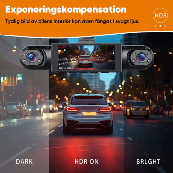 Fyra-kanals övervakningsbilkamera