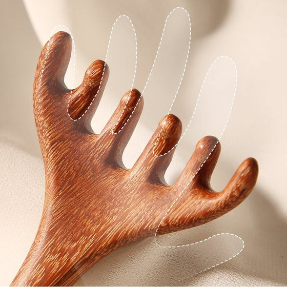 Sandelträ Meridiankam för Huvud och Nacke