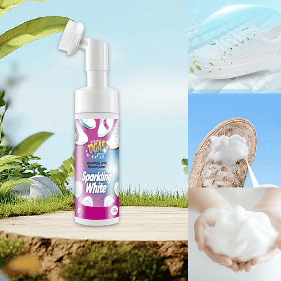 Skumrengöring för Sneakers med Inbyggd Borste