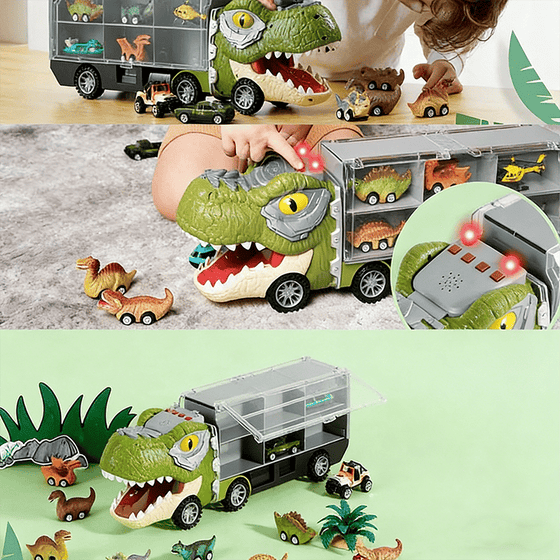Dinosaurie-Transportlastbilset