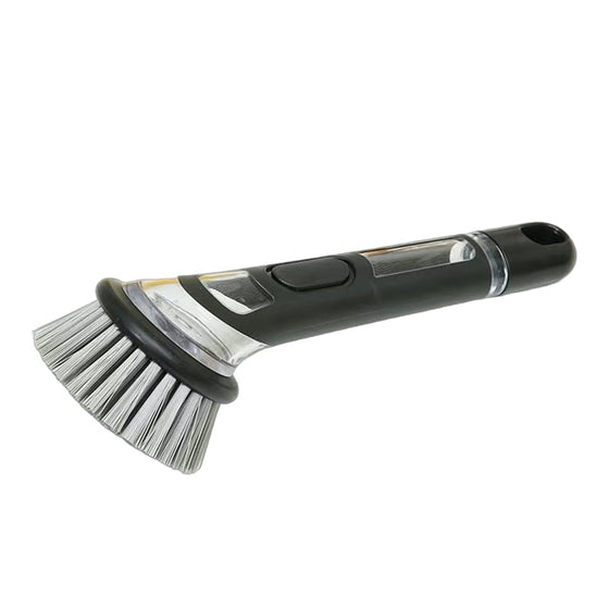 Långskaftad grytdiskborste med vätskepåfyllning