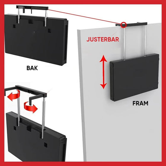 Expanderbar Trippelvikbar Hängande Spegel