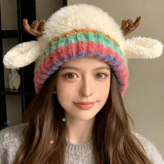 Söt julgransmössa med horn