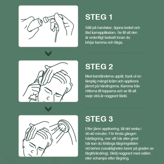 Hårfärgessens med växtextrakt