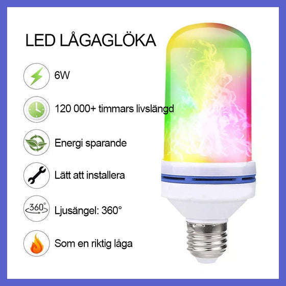 LED-Låglampa med gravitationsavkännande effekt