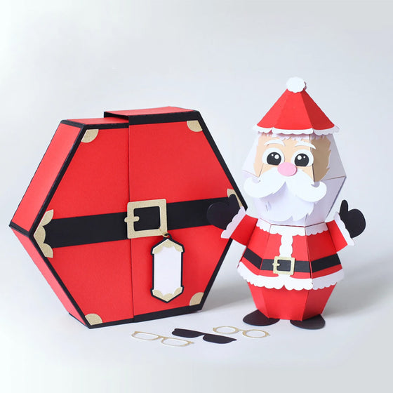 🎅3D-julklappspåskämt med popup-box och jultomte🥳