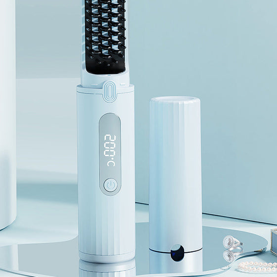 Trådlös Laddning Portabel Hårutjämnande Kamm