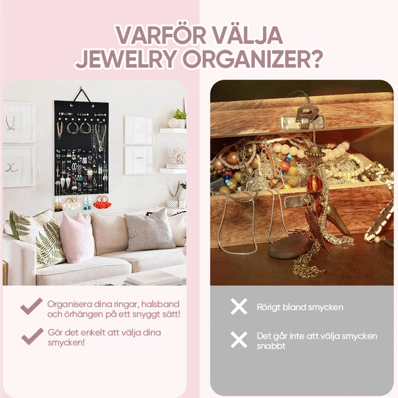 Filthängande smyckeorganisator