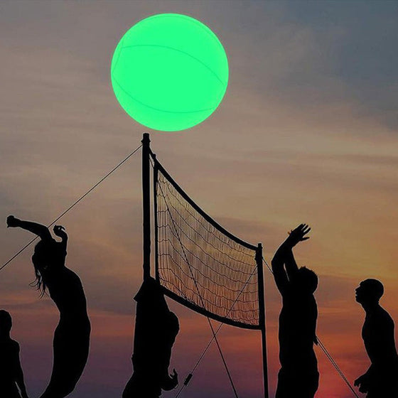 LED-ljus 16 färger lysande strandboll