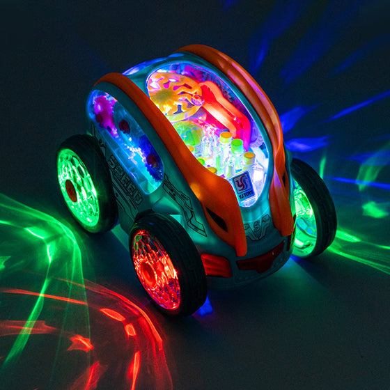 Electric Gear Music Light-Up Universal Light Bil Flygplan Leksaker