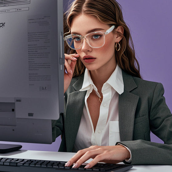 Smarta Bluetooth-glasögon mot blått ljus