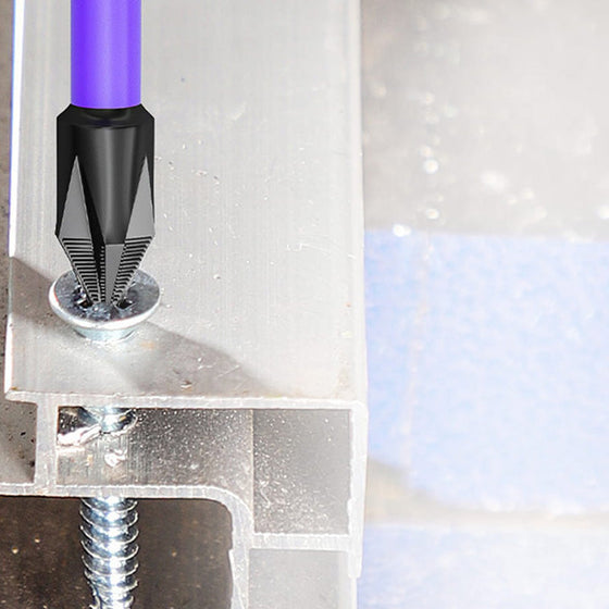 Lila halkfria skruvmejselbitar set