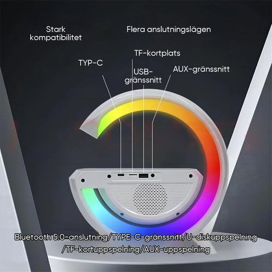 G-formad led trådlös laddningshögtalare