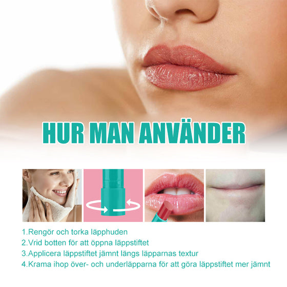 Fuktgivande läppfärg som varar i 24 timmar