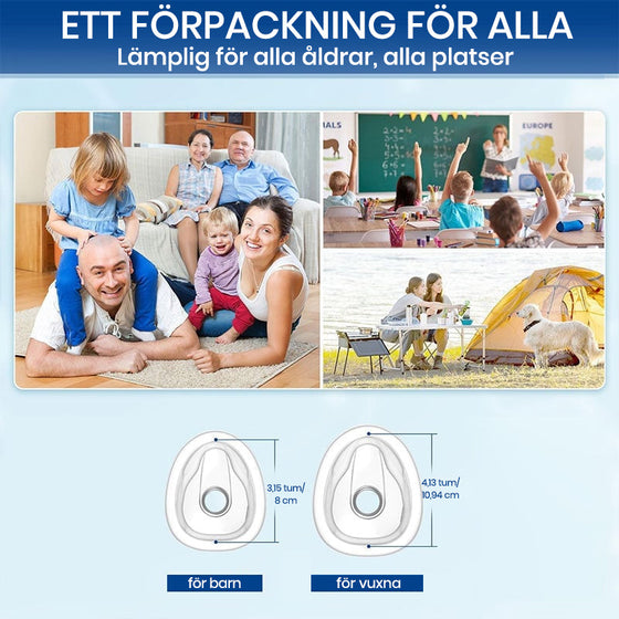 Vitalkapacitetstränare + kvävningsskydd