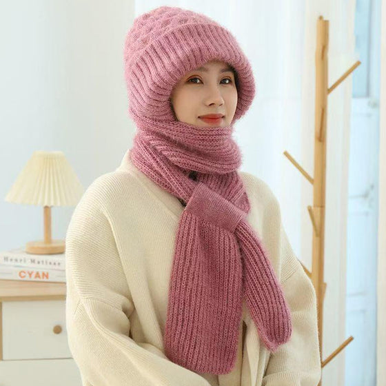 🎄Vinter mångsidig stickad huvsjal för kvinnor