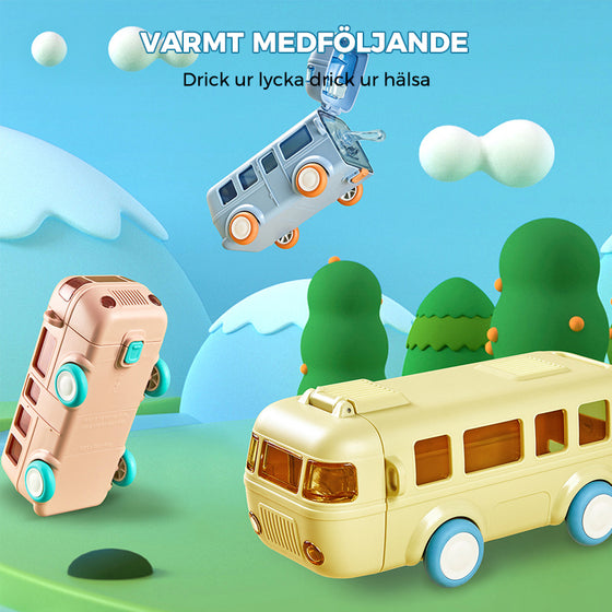 Bärbar vattenbehållare i bussform