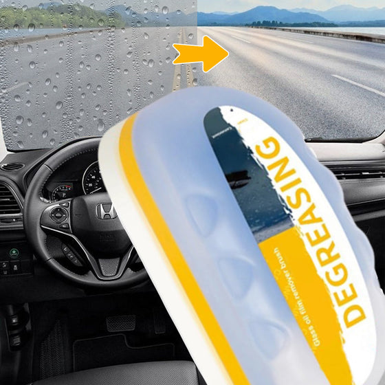 Oljeborttagare och hydrofobisk beläggning för bilglas