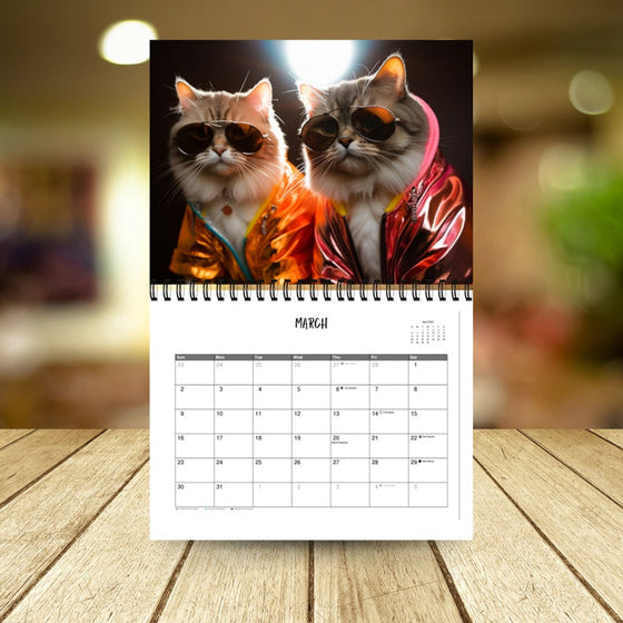 2025 Snygg kattkalender/Gåva till kattälskaren