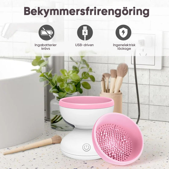 Elektrisk makeupborstrengöringsmaskin