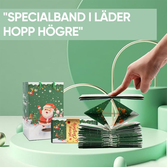 Julöverraskningsexplosion studsande presentask