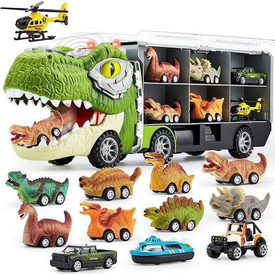 Dinosaurie-Transportlastbilset