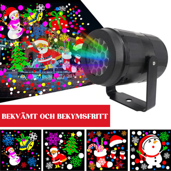Julprojektionsmönsterlampa